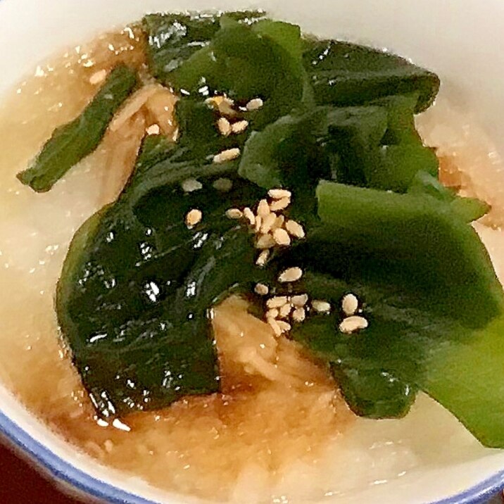 おつまみに!わかめのせなめたけ大根おろし